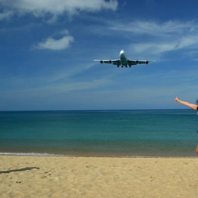 Низколетящие самолёты на пляже Махо-Бич, фото и видео Остров где низко летают самолеты