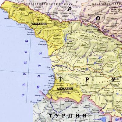 Спутниковая карта грузии