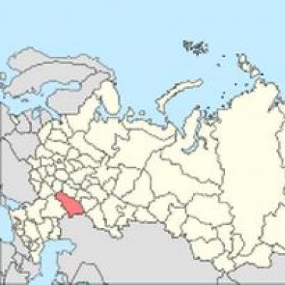 Χάρτης της περιοχής του Σαράτοφ λεπτομερώς από τον δορυφόρο